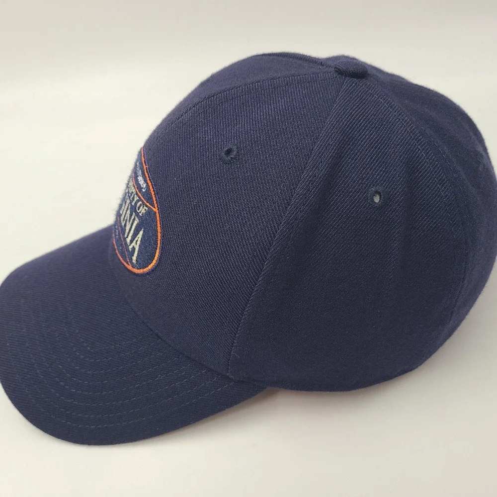 Vintage Virginia Cavaliers Hat Fitted 7 1/8‎ Twins Enterprise Blue NCAA Wool Men